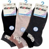 Dündar Çorap 4308 Dündar Kadın Cotton Patik M-5 - Karışık