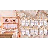 Dündar Çorap Unisex Modal Konç Çorap 12'li - Dikişsiz & Kokulu (36-40) - 36 - 40 - Beyaz