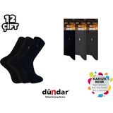 Dündar Dikişsiz Yıkamalı Kokulu Erkek Likralı Modal Çorap 12'li - 40 - 44 - Siyah