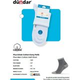 Dündar Erkek 4 Mevsim Dikişsiz Cotton Penye Konç Çorap Beyaz 4'lü Paket - 40 - 44