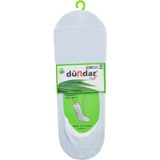 Dündar Erkek Bambu Babet Çorabı - Kaymaz Silikonlu 6’lı Paket Beyaz - 00-Beyaz