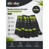 Dündar Erkek Bambu Çorap 6'lı - 40 - 44 - Antrasit