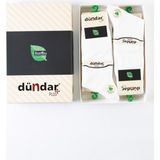 Dündar Erkek Bambu Dikişsiz 40-44 Numara Yazlık Uzun Çorap 12 Li Paket - Beyaz - 40 - 44