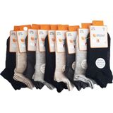 Dündar Erkek Çocuk Modal Dikişsiz Patik Kısa Çorap 12 li paket - 7 - 8 Yaş - Renkli