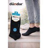 Dündar Erkek Dikişsiz Cotton Patik Çorap Siyah 4' lü Paket - 40 - 44