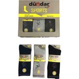 Dündar Erkek Plus Sports Tenis Taba Havlu Çorap - 6 Adet - 40 - 45 - Renkli