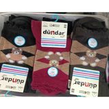 Dündar Kadın Cotton Sport Soket Çorap 4209B - 12 Adet Karışık Renk 36-40