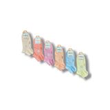 Dündar Kadın Modal Plus Patik Çorap, Dikişsiz, Kokulu, Pastel Renkli, 6'lı Set, 36-40 Beden