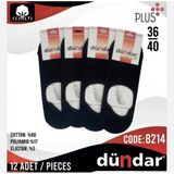Dündar Kadın Penye Babet Çorap - 12 Adet - 36 - 40 - Lacivert