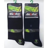 Dündar Plus 5602 Erkek Bambu Likralı Çorap ( 3 Siyah 3 Lacivert ) 6 Adet - 41 - 45 - Çok Renkli