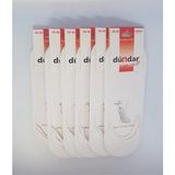Dündar Plus 8214 Unisex Silikonlu Babet Çorap 6 Adet - 36 - 40 - Beyaz