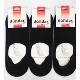 Dündar Plus 8214 Unisex Silikonlu Babet Çorap 6 Adet - 36 - 40 - Siyah