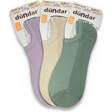 Dündar Ünisex Erkek-Kadın Görünmez Çorap 3'lü Paket - 36 - 40 - Karışık