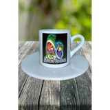 Dungeons Of Deadrock Mobil Oyun Baskılı Türk Kahvesi Fincanı Tabaklı Kişiye Özel Model 1