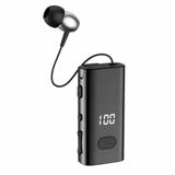 Dunspin DS-F230 Dijital Göstergeli Makaralı Tekli Bluetooth Kulaklık - 32GB TF Kart Destekli Klipsli İş & Araç Kulaklığı