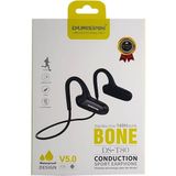 Dunspin DS-T80 Bluetooth 5.0 Bone Conduction Kemik Iletimli Spor Kulaklık Suya Dayanıklı 150MAH 8 Saat Konuşma - Siyah