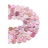 Dünya Doğal Taş 14X15X8 mm Pembe Opal Taşı Dizi - DZ3879