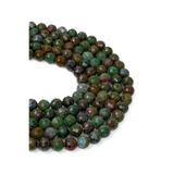Dünya Doğal Taş 8 MM Faset Kesim Ruby Zoisit (Anyolit) Taşı Dizi