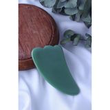 Dünya Doğal Taş Gua Sha Aventurin Taşı - Yüz Cilt Masaj Taşı - MS0028