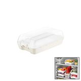 Dünya Dp-07412-101 Kar Beyaz Şeffaf Plastik Buzdolabı Organize Kapaklı 320X183x103mm- 12'Li Paket