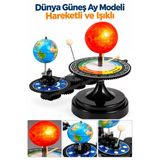 Dünya Güneş Ay Modeli Işıklı Ve Hareketli 1 Adet Güneş Sistemi Deney Astronomi Solar Sistem Deney Seti Fen Bilimleri