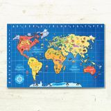 Dünya Haritası Büyük- 150CM x 100CM ( Okul Öncesi )