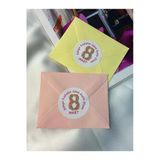 Dünya Kadınlar Günü Kutlu Olsun Etiketi Yuvarlak Mat Çıkartma Round Sticker 4 Cm (40 Adet)