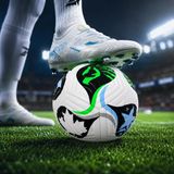 Dünya Kupası Desenli Dikişli Futbol Topu No:5 Profesyonel