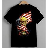 Dunya Kupasi Futbol Kupa 2 Syh Unisex Erkek Kadın Oversize Tişört Siyah - XL