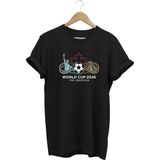 Dünya Kupası Tişört Futbol Turnuvası Hatıra Tshirt - Siyah