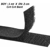 Dünya Magnet 1 Metre Çift Taraflı Cırt Cırtlı Bant 2 cm En 1 Adet Siyah ve Beyaz Seçenek