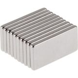 Dünya Magnet 10 Adet 20MM x 10MM x 1,5mm Köşeli Güçlü Neodyum Mıknatıs - Çok Renkli