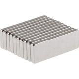 Dünya Magnet 10 Adet 30 mm x 10 mm x 3 mm Köşeli Süper Güçlü Neodyum Mıknatıs - Çok Renkli