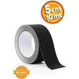 Dünya Magnet 10 Metre Merdiven Zemin Kaydırmaz Bant (5 cm x 10 Metre) Yapışkanlı Kaymaz Bant Siyah