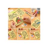Dünya Magnet 100 Adet Küçük Boy Kum Boyama Seti - 12cm X 16cm Boyutunda Boyama