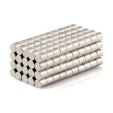 Dünya Magnet 100 Adet Neodyum Mıknatıs Çap 3 mm x Kalınlık 3 mm (3x3 Mm) Yuvarlak Güçlü Magnet - Gümüş