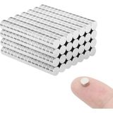Dünya Magnet 100 Adet - Yuvarlak, Neodyum Mıknatıs, 4x2 Mm, Güçlü Magnet, N35 Kalite - Çok Renkli