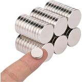 Dünya Magnet 15 Adet - Yuvarlak Neodyum Mıknatıs, Çap: 10X2 Mm, Güçlü Magnet, N35 Kalite - Çok Renkli