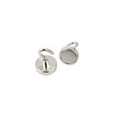 Dünya Magnet 2 Adet 25Mm Kancalı Pot Mıknatıs - Güçlü Neodyum Askı Kanca Mıknatıs (2'Li Paket) - N35