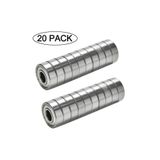 Dünya Magnet 20 Adet 608zz Rulman - Metal Mühürlü Çok Amaçlı Bilye Rulman - 8x22x7 Ölçülerinde