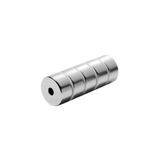 Dünya Magnet Ø23X6X10 Mm Delikli Neodyum Güçlü Mıknatıs 1 Adet