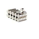 Dünya Magnet 25 Adet 10 X 5 Mm Yuvarlak Güçlü Neodyum Mıknatıs