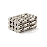 Dünya Magnet 25 Adet 8Mm X 3Mm Yuvarlak Güçlü Neodyum Mıknatıs Magnet
