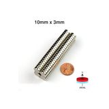 Dünya Magnet 25 Adet Çap 10Mm X Kalınlık 3Mm Güçlü Yuvarlak Neodyum Mıknatıs