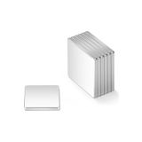 Dünya Magnet 25 Adet, Kare Neodyum Mıknatıs, 10X10X1 Mm, Güçlü Magnet Mıknatıs