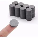 Dünya Magnet 250 Adet, Yuvarlak Mıknatıs, Çok Amaçlı, Süsleme Mıknatısı, 14X3MM Ferrit Magnet - Siyah