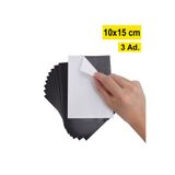Dünya Magnet 3 Adet - Yapışkanlı Fotoğraf Magneti, 10X15 Cm, Tabaka Mıknatıs, Levha Foto Magnet