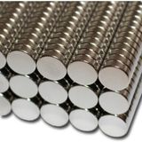 Dünya Magnet 30 Adet Çap 10 mm x Kalınlık 3 mm Güçlü Yuvarlak Neodyum Mıknatıs - Gümüş