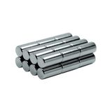 Dünya Magnet 4 Adet 5X10MM Güçlü Silindir Neodyum Mıknatıs (4'lü) - 1 Adet - Gümüş