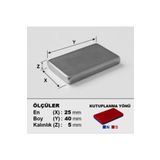 Dünya Magnet 40X25X5 Mm, Köşeli Neodyum Mıknatıs, Güçlü Magnet, (Boy:40Mm, En:25Mm, Kalınlık:5Mm)